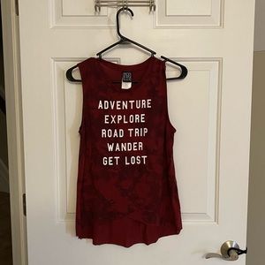 Graphic tee tank top